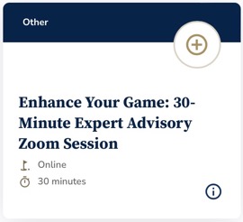 Gain valuable insights to improve your golf game in a 30-minute expert advisory Zoom session with Jaacob Bowden, PGA.