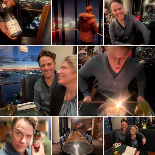 Jaacob Bowden and his wife had dinner at The Highlands in the GMRENCEN for his 48th birthday