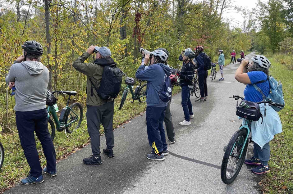 We went on the Grand Traverse Birds, Bikes, and Wine Tour in Partnership wtih the Detroit Audubon Club and Grand Traverse Audubon Club